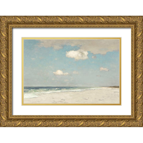 High Tide Gold Ornate Wood Framed Art Print with Double Matting by McKee, Christy