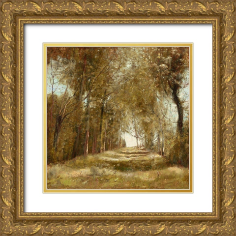 Shaded Path I Gold Ornate Wood Framed Art Print with Double Matting by McKee, Christy