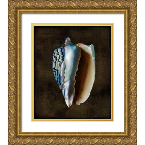 Ocean Treasure I Gold Ornate Wood Framed Art Print with Double Matting by Kelly, Caroline