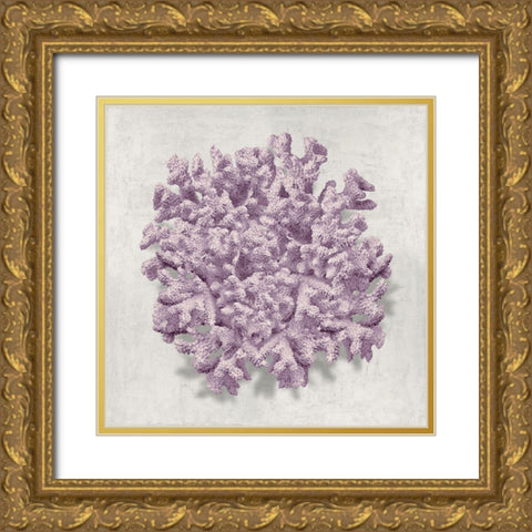 Coral Amethyst II Gold Ornate Wood Framed Art Print with Double Matting by Kelly, Caroline
