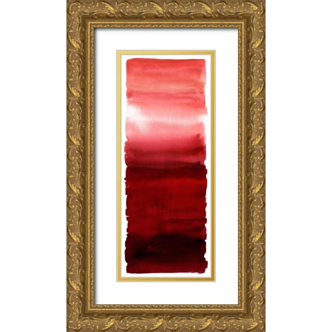 Red Blend Gold Ornate Wood Framed Art Print with Double Matting by Corbin, Allie