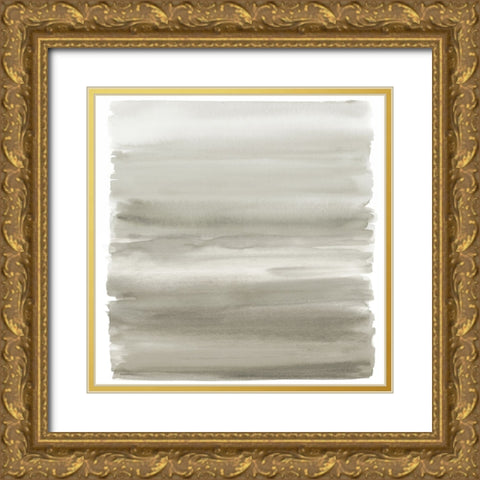 Ombre Neutral II Gold Ornate Wood Framed Art Print with Double Matting by Corbin, Allie