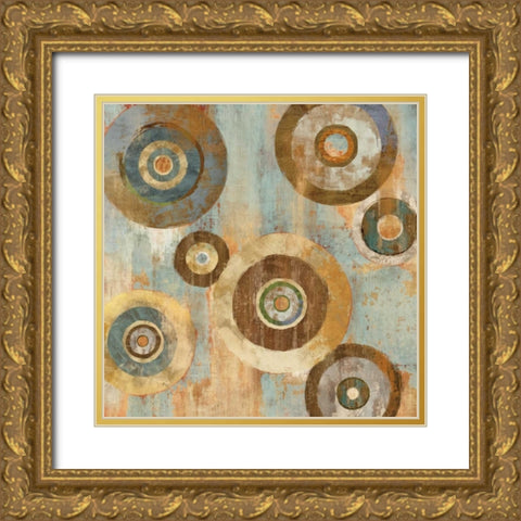 In the Round II Gold Ornate Wood Framed Art Print with Double Matting by Richards, Cam