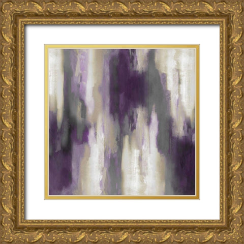 Apex Amethyst II Gold Ornate Wood Framed Art Print with Double Matting by Spencer, Carey