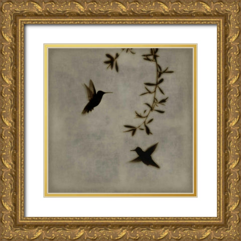 Dance in Flight I Gold Ornate Wood Framed Art Print with Double Matting by Donovan, Chris