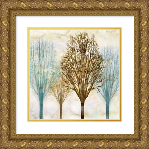 Among the Trees II Gold Ornate Wood Framed Art Print with Double Matting by Donovan, Chris