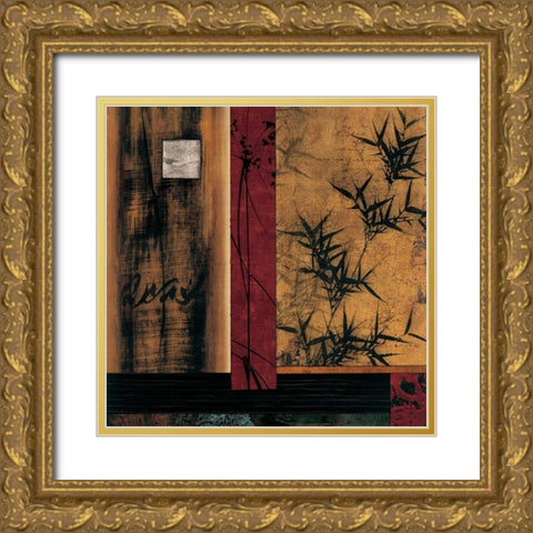 Sun Salutation I Gold Ornate Wood Framed Art Print with Double Matting by Donovan, Chris