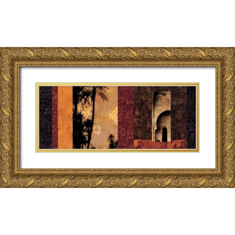 Marrakesh Gold Ornate Wood Framed Art Print with Double Matting by Donovan, Chris