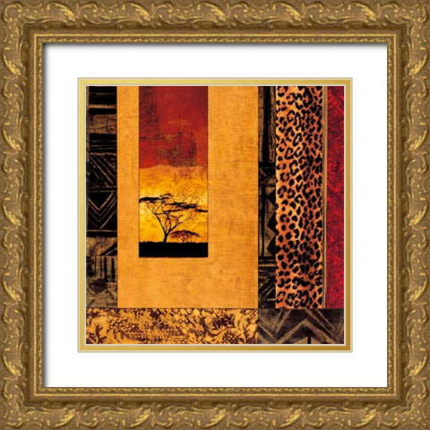 African Studies I Gold Ornate Wood Framed Art Print with Double Matting by Donovan, Chris
