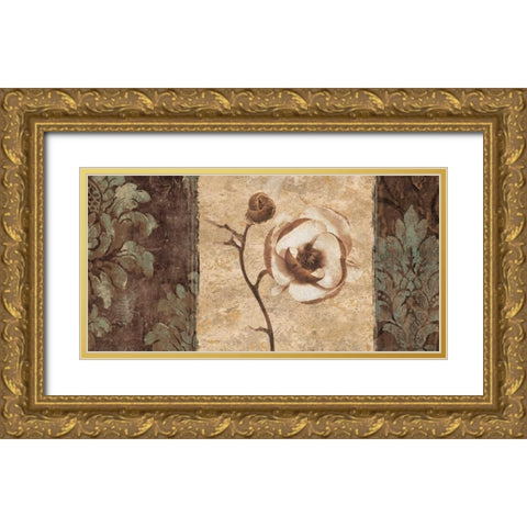 Quintessence I Gold Ornate Wood Framed Art Print with Double Matting by Donovan, Chris