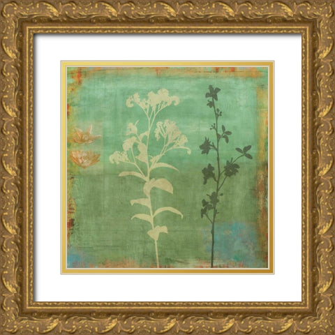 Eco-friendly II Gold Ornate Wood Framed Art Print with Double Matting by Donovan, Chris