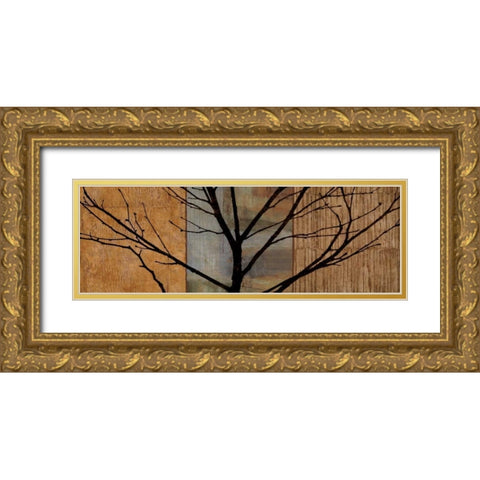 Arboreal I Gold Ornate Wood Framed Art Print with Double Matting by Donovan, Chris