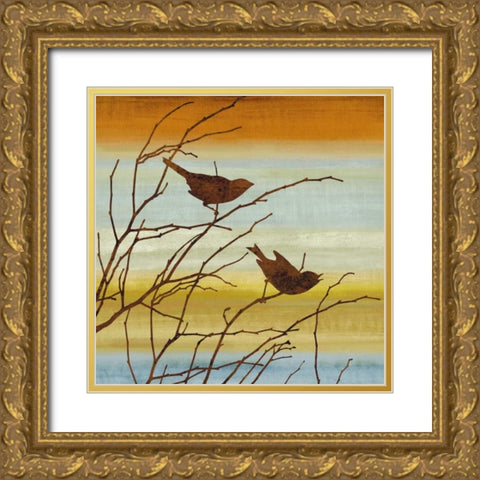 Morning Song I Gold Ornate Wood Framed Art Print with Double Matting by Donovan, Chris