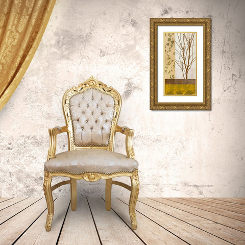Essential I Gold Ornate Wood Framed Art Print with Double Matting by Donovan, Chris