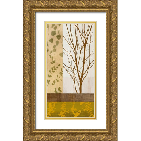 Essential I Gold Ornate Wood Framed Art Print with Double Matting by Donovan, Chris