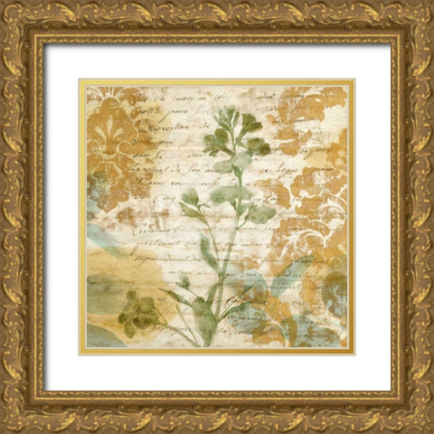 Romance I Gold Ornate Wood Framed Art Print with Double Matting by Donovan, Chris