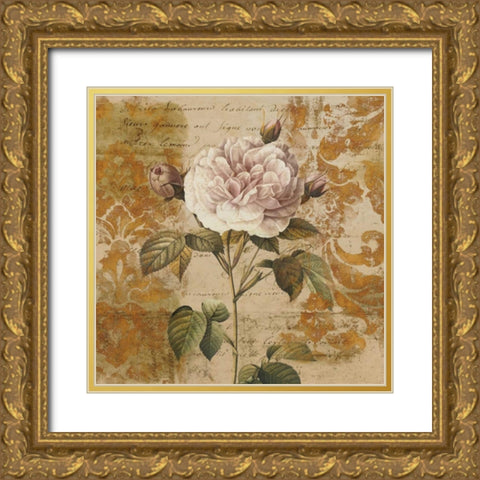 Love Notes II Gold Ornate Wood Framed Art Print with Double Matting by Donovan, Chris