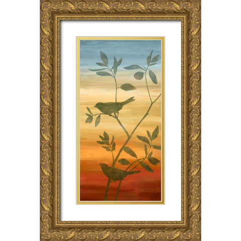 Sunset Friends II Gold Ornate Wood Framed Art Print with Double Matting by Donovan, Chris