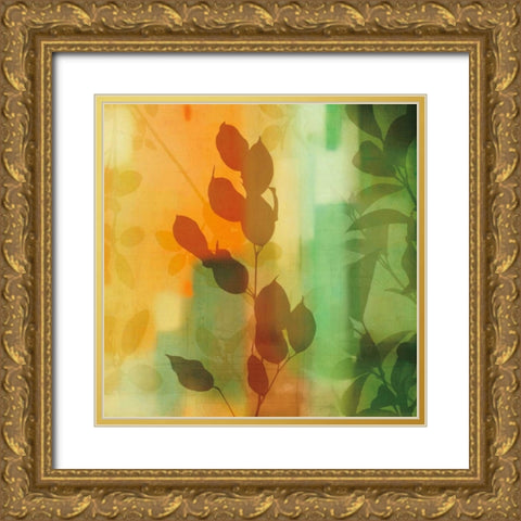 Natures Glow II Gold Ornate Wood Framed Art Print with Double Matting by Donovan, Chris
