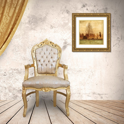 Golden Sunrise II Gold Ornate Wood Framed Art Print with Double Matting by Donovan, Chris