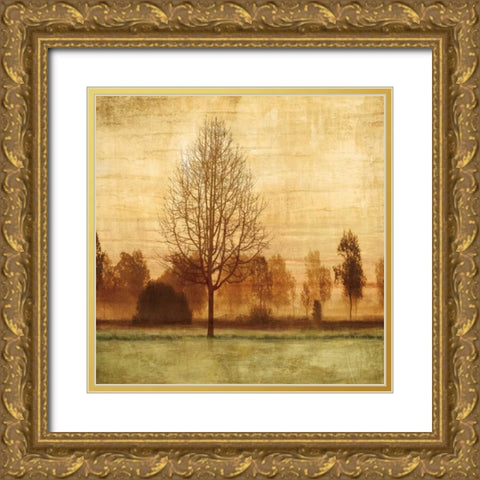 Golden Sunrise II Gold Ornate Wood Framed Art Print with Double Matting by Donovan, Chris