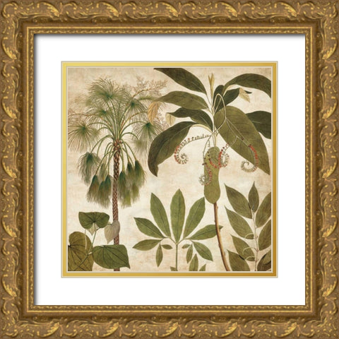 Palm Persuasion II Gold Ornate Wood Framed Art Print with Double Matting by Donovan, Chris