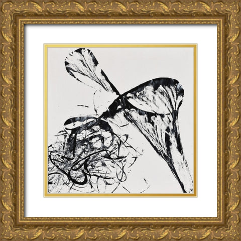 String Theory Energy Gold Ornate Wood Framed Art Print with Double Matting by Klingeler, Christian