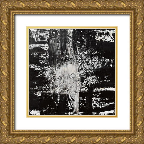 Elemental spark Gold Ornate Wood Framed Art Print with Double Matting by Klingeler, Christian