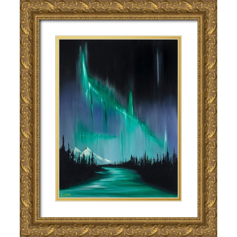 Collison I Gold Ornate Wood Framed Art Print with Double Matting by Klingeler, Christian