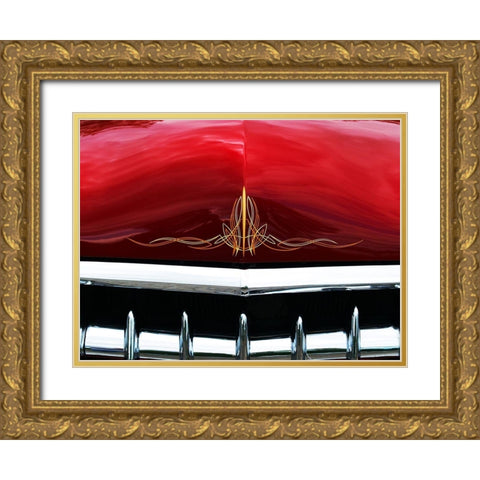 1949 Ford Business Coupe 8 Gold Ornate Wood Framed Art Print with Double Matting by Branson, Clive