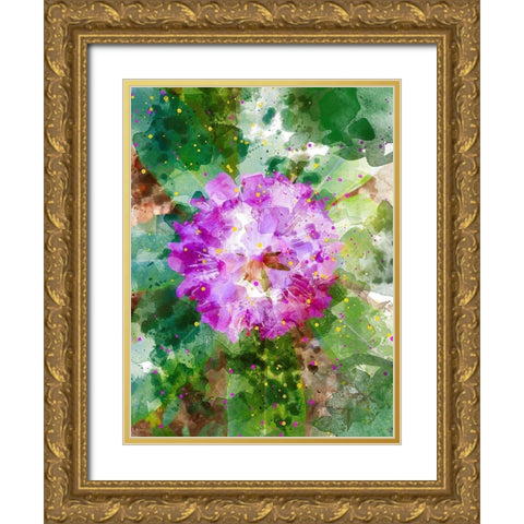 Floral in Bloom I Gold Ornate Wood Framed Art Print with Double Matting by Young, Chamira