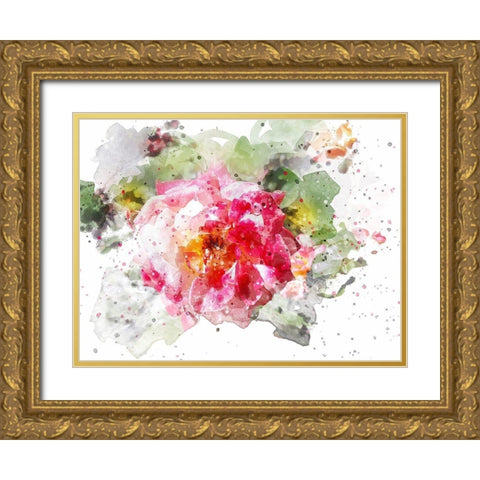 Floral in Bloom VI Gold Ornate Wood Framed Art Print with Double Matting by Young, Chamira