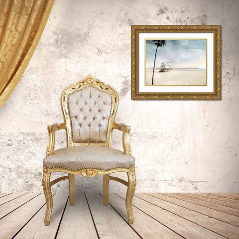 Solitude Gold Ornate Wood Framed Art Print with Double Matting by Davis, Devon