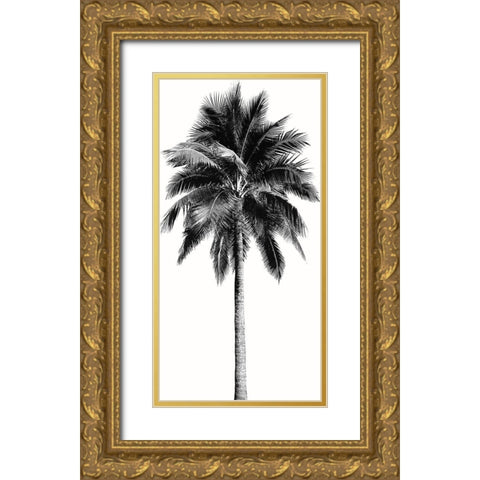 Palm Tree I Gold Ornate Wood Framed Art Print with Double Matting by Blake, Madeline