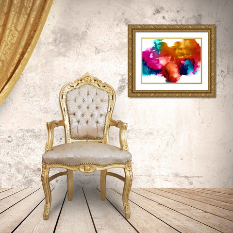 Transform I Gold Ornate Wood Framed Art Print with Double Matting by Hudson, Daniela
