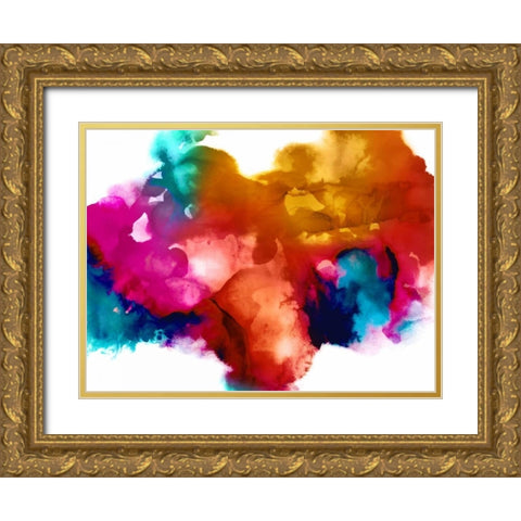Transform I Gold Ornate Wood Framed Art Print with Double Matting by Hudson, Daniela