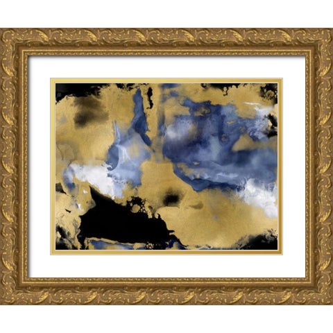 Progression II Gold Ornate Wood Framed Art Print with Double Matting by Hudson, Daniela
