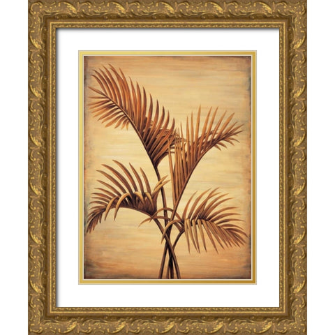 Treasured Palm I Gold Ornate Wood Framed Art Print with Double Matting by Parks, David