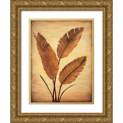 Treasured Palm II Gold Ornate Wood Framed Art Print with Double Matting by Parks, David