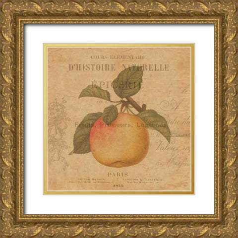 Pomme Gold Ornate Wood Framed Art Print with Double Matting by Devellier, Deborah