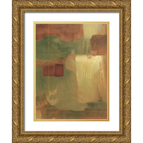 Intersect II Gold Ornate Wood Framed Art Print with Double Matting by Gray, Dennis