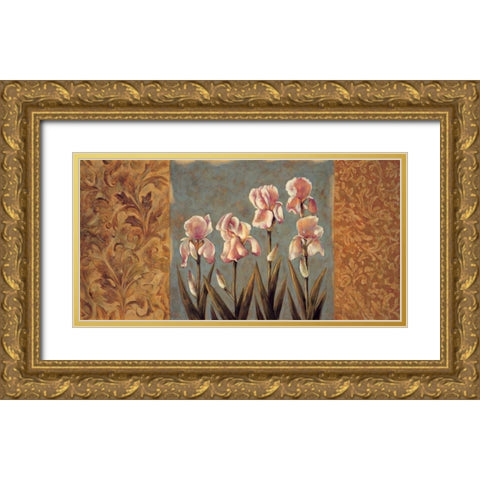 Timeless I Gold Ornate Wood Framed Art Print with Double Matting by Harper, Diane