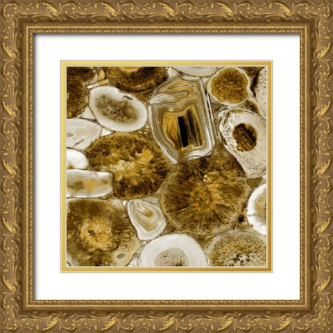 Agate in Gold I Gold Ornate Wood Framed Art Print with Double Matting by Carson, Danielle