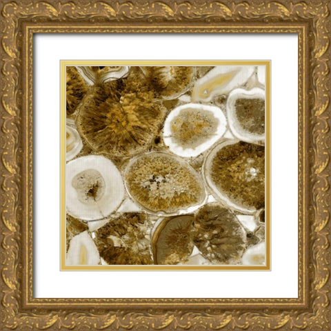 Agate in Gold II Gold Ornate Wood Framed Art Print with Double Matting by Carson, Danielle