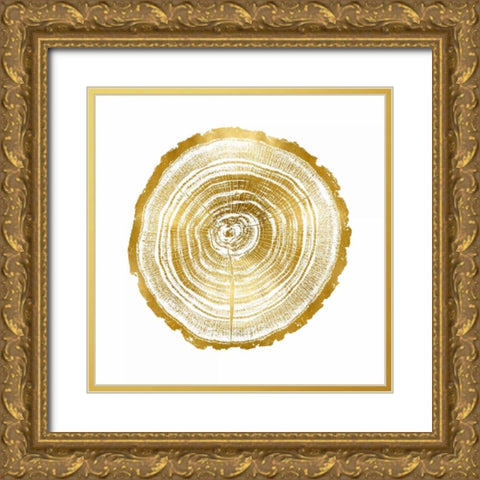 Timber Gold II Gold Ornate Wood Framed Art Print with Double Matting by Carson, Danielle