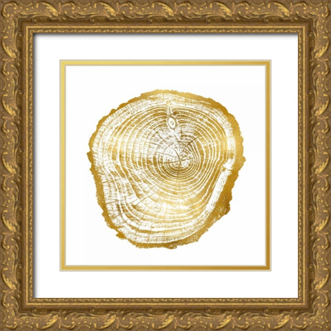 Timber Gold III Gold Ornate Wood Framed Art Print with Double Matting by Carson, Danielle