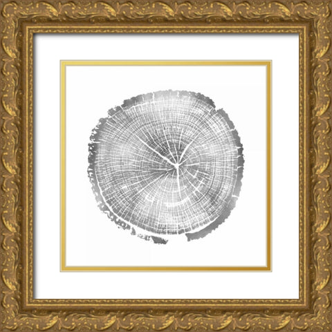 Timber Silver I Gold Ornate Wood Framed Art Print with Double Matting by Carson, Danielle