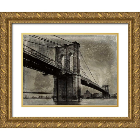 Bridge I Gold Ornate Wood Framed Art Print with Double Matting by Matthews, Dylan