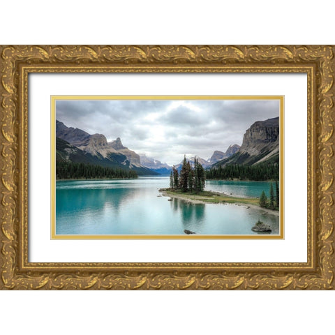 Reflection Gold Ornate Wood Framed Art Print with Double Matting by Sproul, Dan
