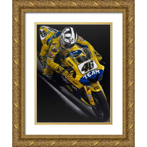 Rossi Gold Ornate Wood Framed Art Print with Double Matting by Strothers, Todd